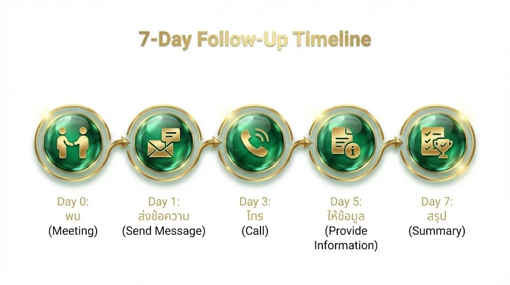 Timeline การติดตาม 7 วันแรก