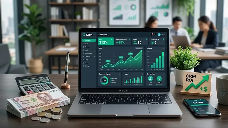 ROI ของระบบ CRM: วิธีคำนวณความคุ้มค่าสำหรับนักขายอสังหา